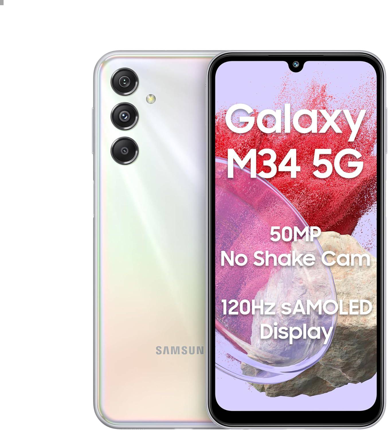 Samsung Galaxy M34 5G 6Gb Ram 128Gb Silver Samsung Galaxy M34 5G 6Gb Ram 128Gb Silver